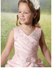 Beaded Luxury Taffeta Flower Girl Dress Popular Girl Dress With Cape